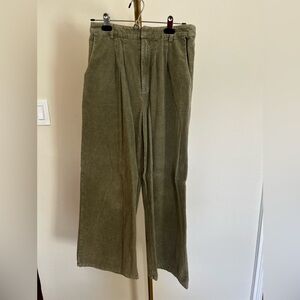 Olive Green Corduroy Pants by brand Sage. Medium/ 4. Gently worn.